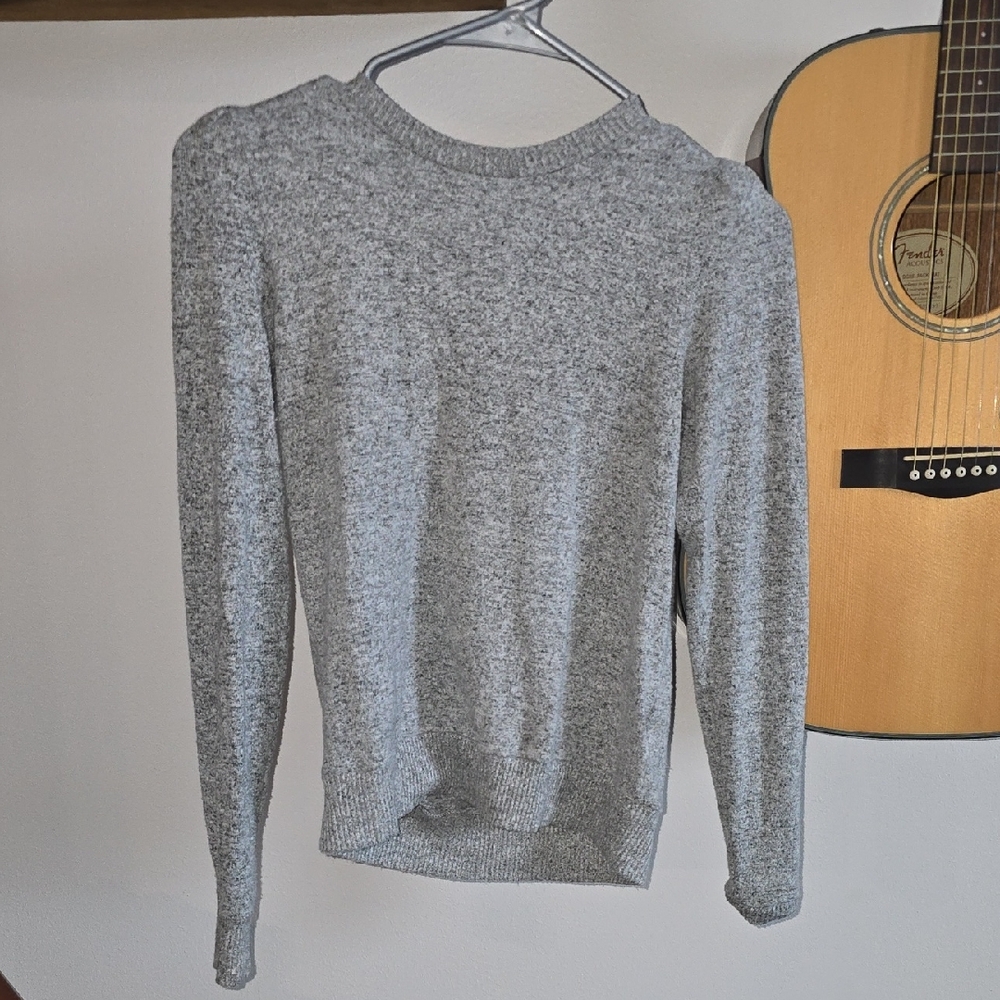 American Eagle Outfitters Gray Crewneck Top